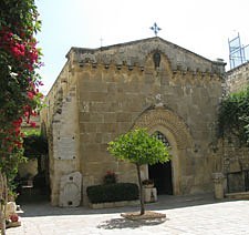 The Church of the Flagallation in Jerusalem, where Jesus was whipped and beaten.