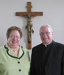 Sister Barbara Ann Desiano and her twin brother, Fr. Frank DeSiano, CSP