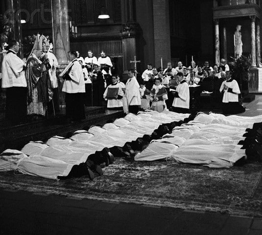 Paulist Fathers ordained by Cardinal Francis Spellman on May 3, 1956