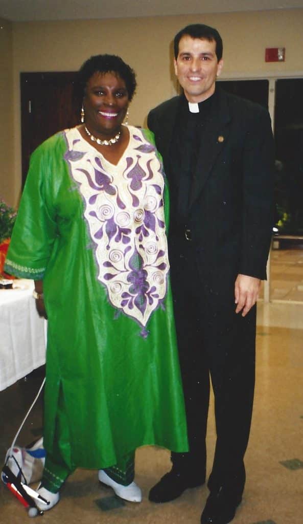 Dr. Ruth Queen Smith with Paulist Fr. Eric Andrews