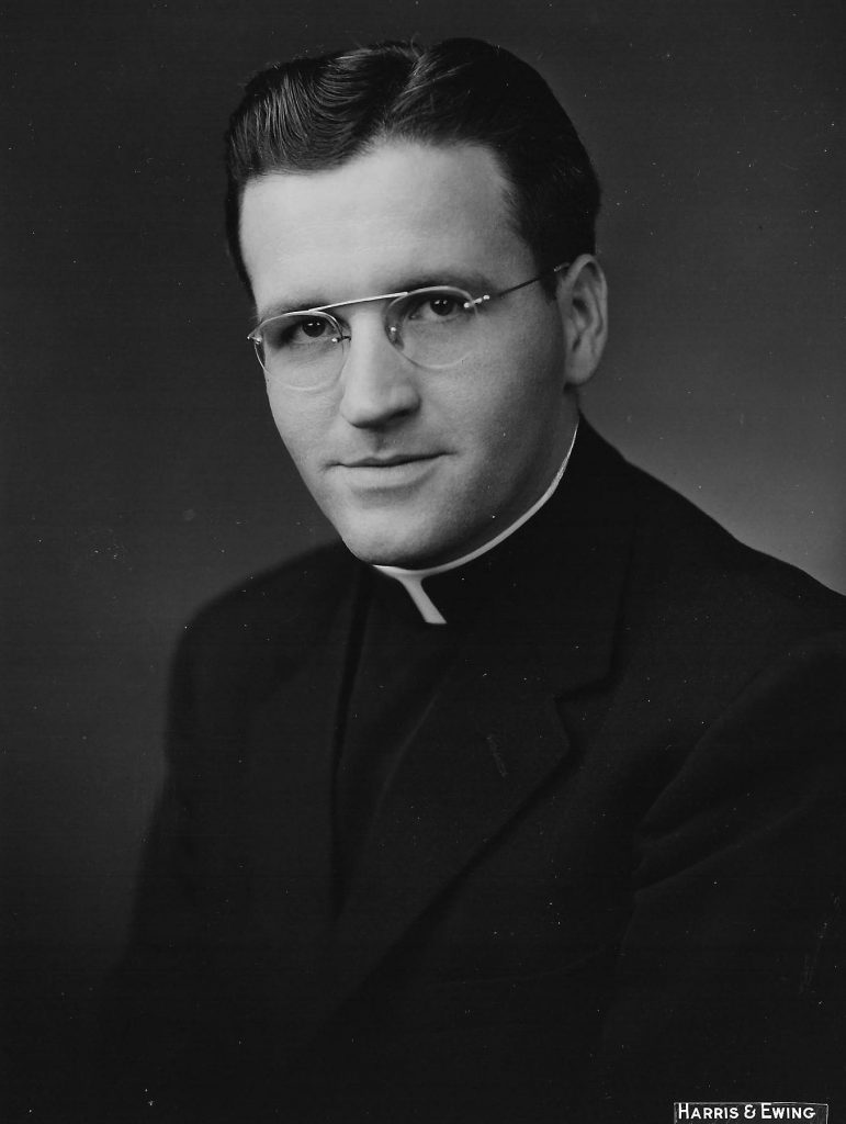 Paulist Fr. Joseph Mahon around 1956. Photo by Harris & Ewing, Washington, D.C.