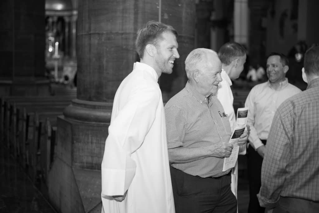 Paulist seminarian Michael Cruickshank and Paulist Fr. Joachim Lally