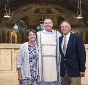 Deacon Steve with his family at his diaconate ordination, September 2016
